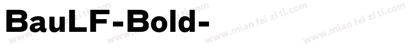 BauLF-Bold字体转换