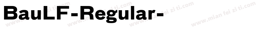 BauLF-Regular字体转换