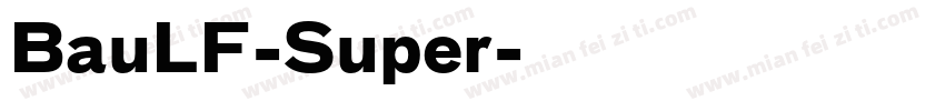 BauLF-Super字体转换