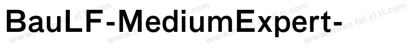 BauLF-MediumExpert字体转换