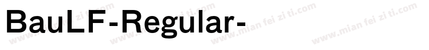 BauLF-Regular字体转换