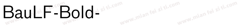 BauLF-Bold字体转换