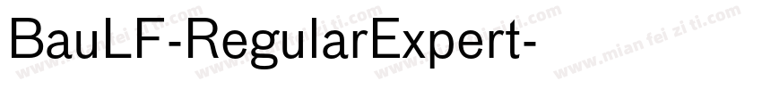 BauLF-RegularExpert字体转换