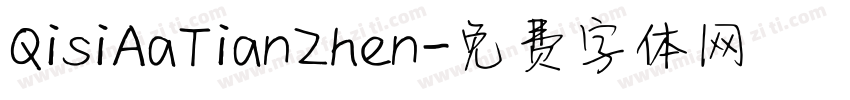 QisiAaTianZhen字体转换