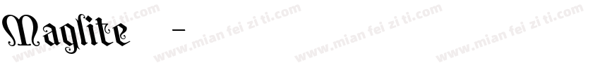 Maglite常规字体字体转换