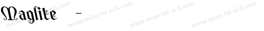 Maglite常规字体字体转换