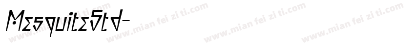 MesquiteStd字体转换
