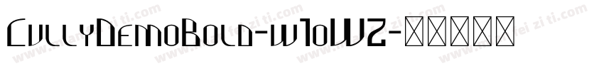 CullyDemoBold-w1oW2字体转换