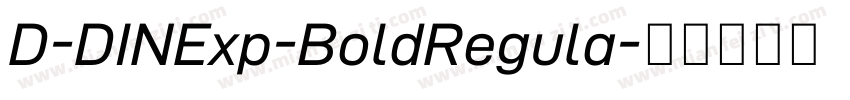 D-DINExp-BoldRegula字体转换