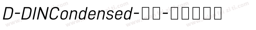 D-DINCondensed-常规字体转换