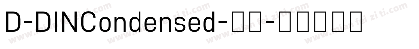 D-DINCondensed-常规字体转换