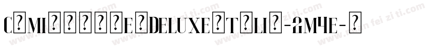 ComicMarkerDeluxeItalic-2m4e字体转换