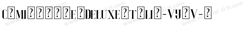 ComicMarkerDeluxeItalic-V9EV字体转换