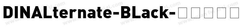 DINALternate-BLack字体转换
