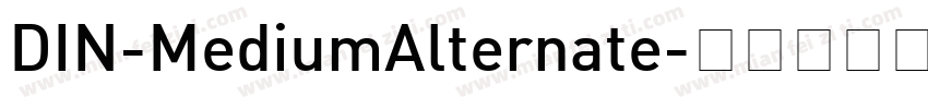 DIN-MediumAlternate字体转换