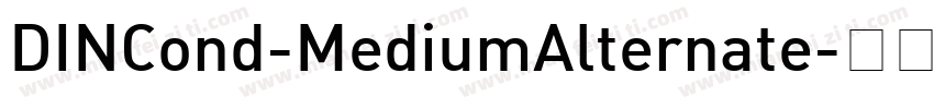 DINCond-MediumAlternate字体转换