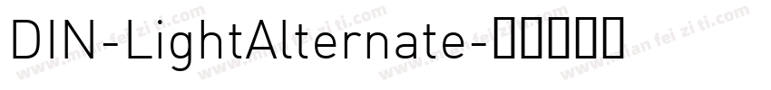 DIN-LightAlternate字体转换