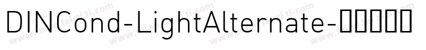 DINCond-LightAlternate字体转换