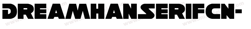 DreamHanSerifCN字体转换