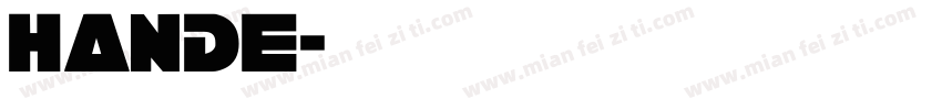 HANDE字体转换