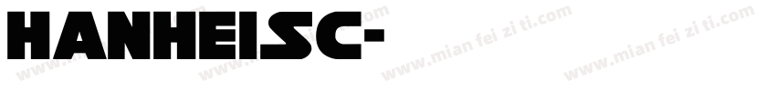 HanHeiSC字体转换