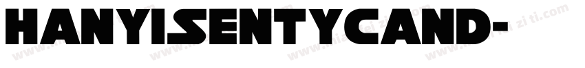 HanyiSentyCand字体转换
