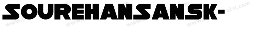 SoureHanSansK字体转换