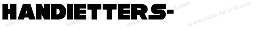 handietters字体转换