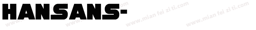 hansans字体转换