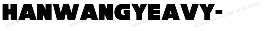 hanwangyeavy字体转换