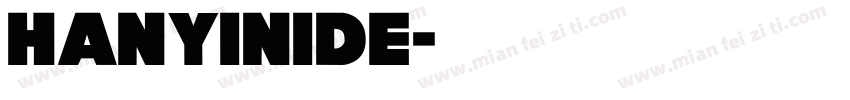 hanyinide字体转换