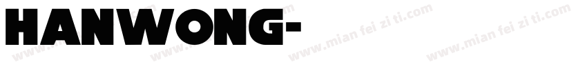 Hanwong字体转换