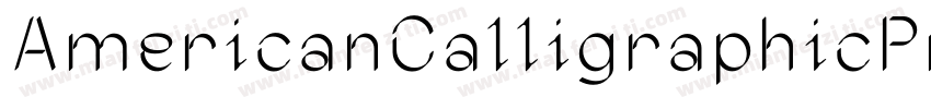 AmericanCalligraphicPro字体转换
