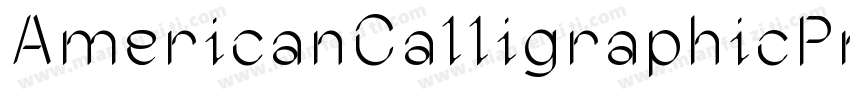 AmericanCalligraphicPro字体转换