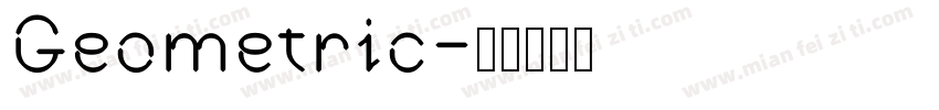 Geometric字体转换
