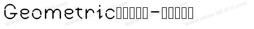 Geometric无衬线字体字体转换