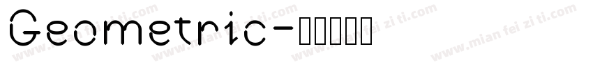 Geometric字体转换