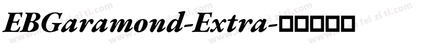 EBGaramond-Extra字体转换