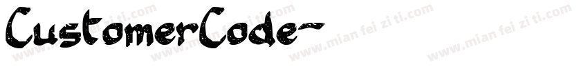 CustomerCode字体转换