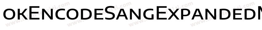 okEncodeSangExpandedMedium-字体转换