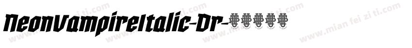 NeonVampireItalic-Dr字体转换