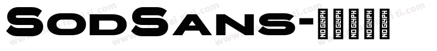 SodSans字体转换