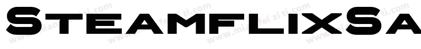 SteamflixSansBold字体转换
