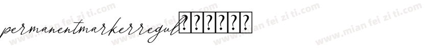 permanentmarkerregul字体转换