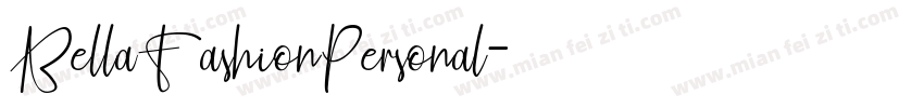BellaFashionPersonal字体转换