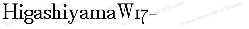 HigashiyamaW17字体转换