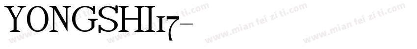 YONGSHI17字体转换