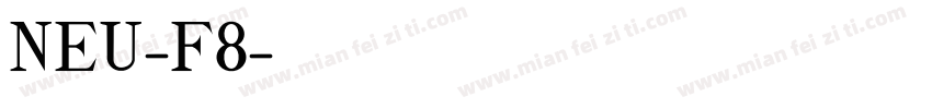 NEU-F8字体转换