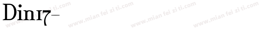 Din17字体转换