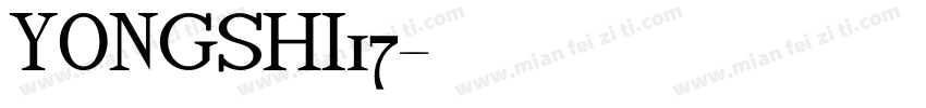 YONGSHI17字体转换